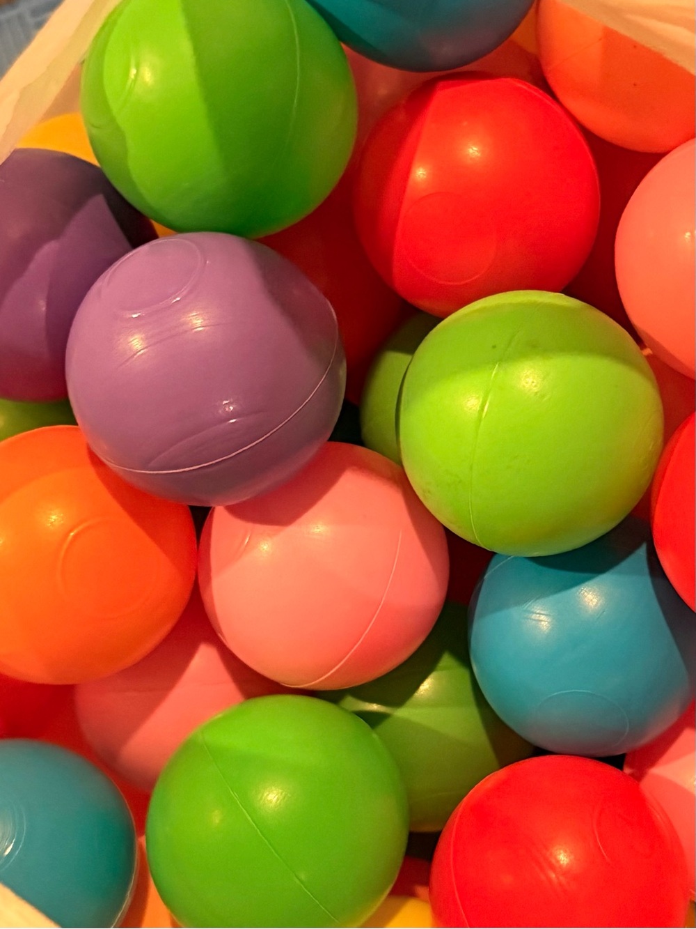100 Multicolor Kids Play Ball Set - Bright Assorted Colors